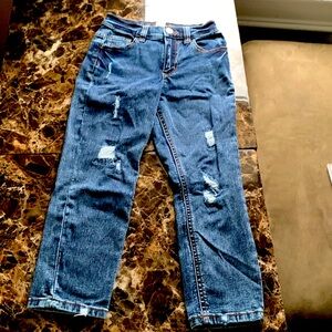 Justice jeans, size 8 in the color blue mini Mom jeans